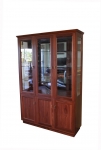 DC 27 - WA Jarrah - 1220(w) x 1830(h) x 400(d) - This display cabinet has mirror backing and adjustable glass shelves - Custom options include: A wide range of timbers to choose from, down lights, timber or mirror back, adjustable glass or timber shelves.
Give us a call with your requirements for an obligation free quote.