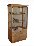 Display Cabinet DC 26 - Tasmanian Oak - 800(w) x 1570(h) x 340(d)
This display cabinet is shown with mirror back and adjustable glass shelves - Custom options include: A wide range of timbers to choose from, down lights, timber or mirror back, adjustable glass or timber shelves.
Give us a call with your requirements for an obligation free quote.