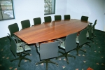 All our Boardroom Tables can be custom built to your exact requirements, in any timber or coloured to match.
This one was made for the King Bros group in 2002 using WA Jarrah - 4.0 x 1.8 Lm