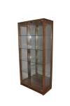 DC 34 Display Cabinet - This display cabinet features side entry via two glass doors, providing an uninterrupted view from the front or can have front opening doors as in DC 33,DC 29 with adjustable glass shelves. Custom options include: A wide range of timbers to choose from, down lights, timber or mirror back, adjustable glass or timber shelves.
Give us a call with your requirements for an obligation free quote.