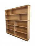 Kapell Bookcases
are available in a variety of standard sizes or can be custom built to your exact requirements.
All our Bookcases are made from solid timbers and can be made in any of our select grade hardwoods or stained to match your existing furniture. They can be made free standing or fitted in.