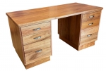 Kapell Pedestal Desk No 4 - All our Pedestal Desks can be custom built to your exact requirements, in a wide range of timbers or stained to match. All desk's come with soft close drawer runners as standard. Custom sizes available to suit your requirements.