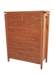The Metropolis Chest and Bedside is available in a variety of sizes and configurations. Made with sliding dovetail cabinet construction and traditional dovetail drawers running on either tradition frames or full extension soft close runners.
All our Chests are made from solid timbers and can be custom built to your exact requirements, in any of our select grade hardwoods or stained to match your existing furniture.