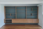 WU 51  Custom Wall Unit in American White Oak. Fully fit in.
