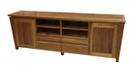 EU 110 - Metropolis - All our Entertainment Units can be customized to suit your individual room. They can be made with a variety of solid timbers including Tasmanian Blackwood, Blue Gum, Tasmanian Oak, Jarrah, Blackbutt and many more. Give us a call with your requirements for an obligation free quote.