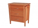 The Metropolis Chest and Bedside is available in a variety of sizes and configurations. Made with sliding dovetail cabinet construction and traditional dovetail drawers running on either tradition frames or full extension soft close runners.
All our Chests are made from solid timbers and can be custom built to your exact requirements, in any of our select grade hardwoods or stained to match your existing furniture.