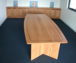 All our Boardroom Tables can be custom built to your exact requirements, in any timber or coloured to match.
This one was made for the UNSW Medical  School at Port Macquarie - Boardroom Table - 3.4 x 1.35 Lm - Blackbutt Pommele